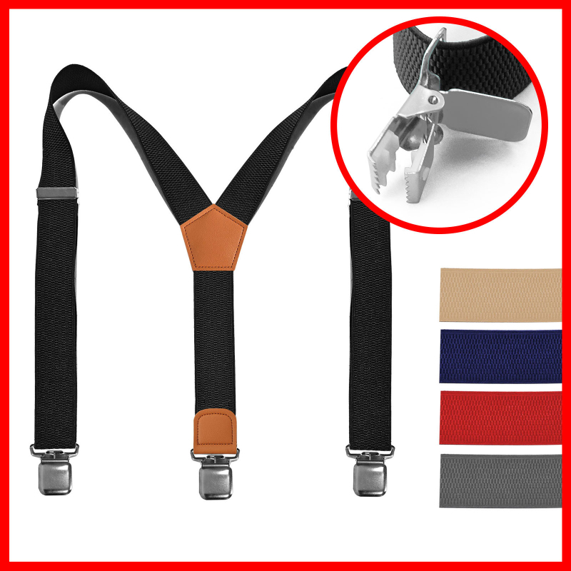 3,8 cm-es kukoricamintás 3 klipszes Y típusú szerszámozás Férfi pántos farmernadrág pánt Uniszex erős pántos klipsz