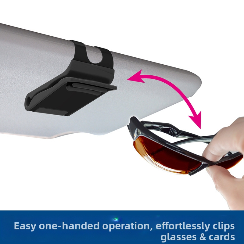 Японска YAC щипка за автомобилни очила, скоба за очила за кола, карта за съхранение на слънчеви очила за кола, съхранение на слънчеви очила