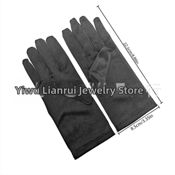 Ντύσιμο για καθαρά χρώματα, κοντά, απλά σατέν γάντια, γάντια γάμου, γάντια μακιγιάζ για πάρτι, κοντά γάντια γυναικών