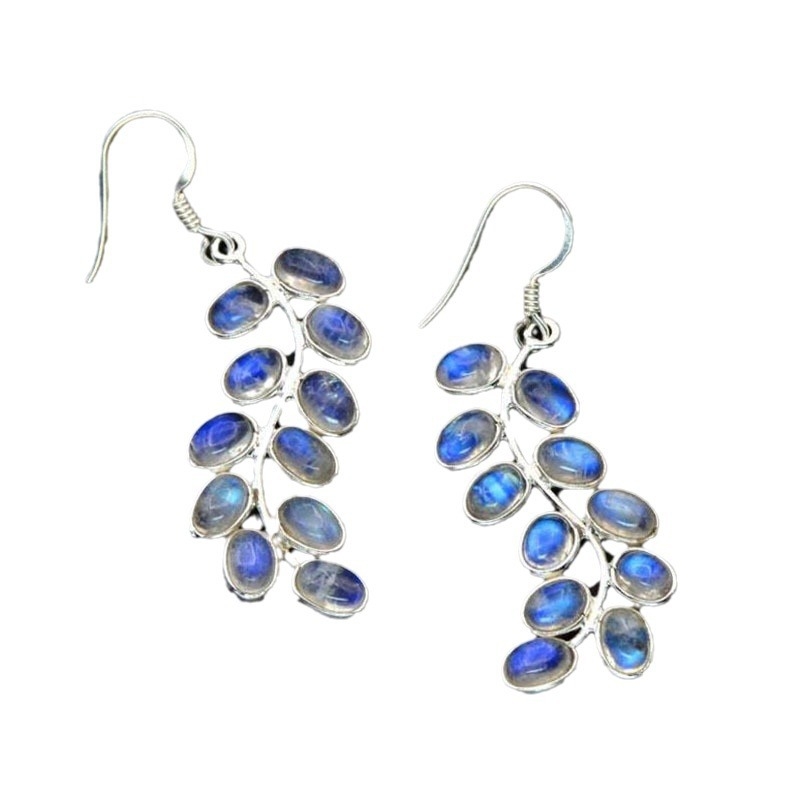 Retro bohém hosszú medálos fülbevaló aszimmetrikus fehér AB színű gyémánt berakásos női fülbevaló keresztpántos, új