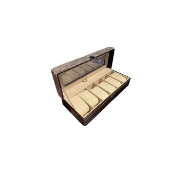 Ελαφρύ πολυτελές κουτί αποθήκευσης ρολογιών με διαμάντια, κουτί αποθήκευσης κοσμημάτων υψηλής αξίας για επιτραπέζιο υπολογιστή, διασυνοριακό Amazon temu Explosions