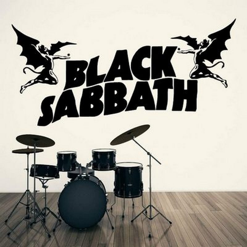 BLACK SABBATH BLACK SABBATH zenekar faragott falmatricák művészet otthoni falmatricák