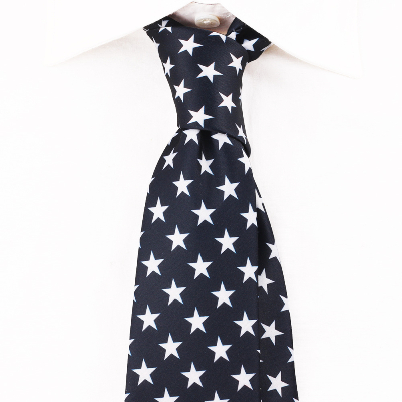 Függetlenség Napja Nyakkendő Mintás Férfi Csillagos Csíkos Nyakkendő Amazon AliExpress Határokon Átnyúló TEMU Supply Spot Nagykereskedelem