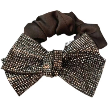 Suur teemantidega kaetud juukserõngas, lipsusõlmega juuksenöör, vibunöör, Jaapani stiilis läikivad juuksed, juuksepahmakas, ponyon-seotud juuksenöör