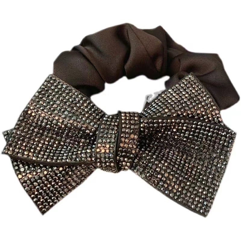 Suur teemantidega kaetud juukserõngas, lipsusõlmega juuksenöör, vibunöör, Jaapani stiilis läikivad juuksed, juuksepahmakas, ponyon-seotud juuksenöör