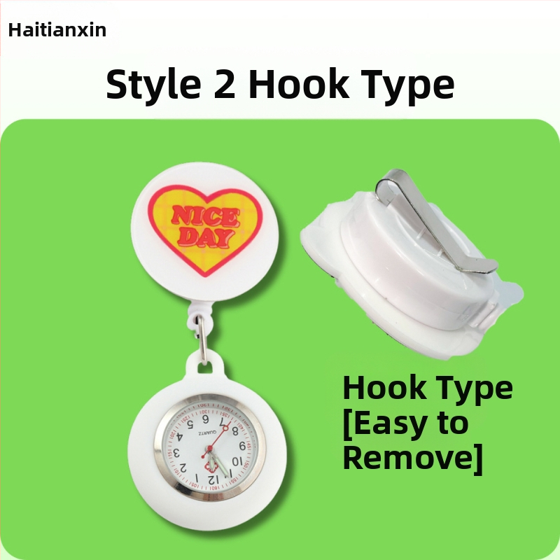 Behúzható nővéróra, Aranyos zsebóra, Függőóra orvosoknak, Világító óra diákoknak, Női modell, Raktáron, Gyors szállítás, Világító számlap