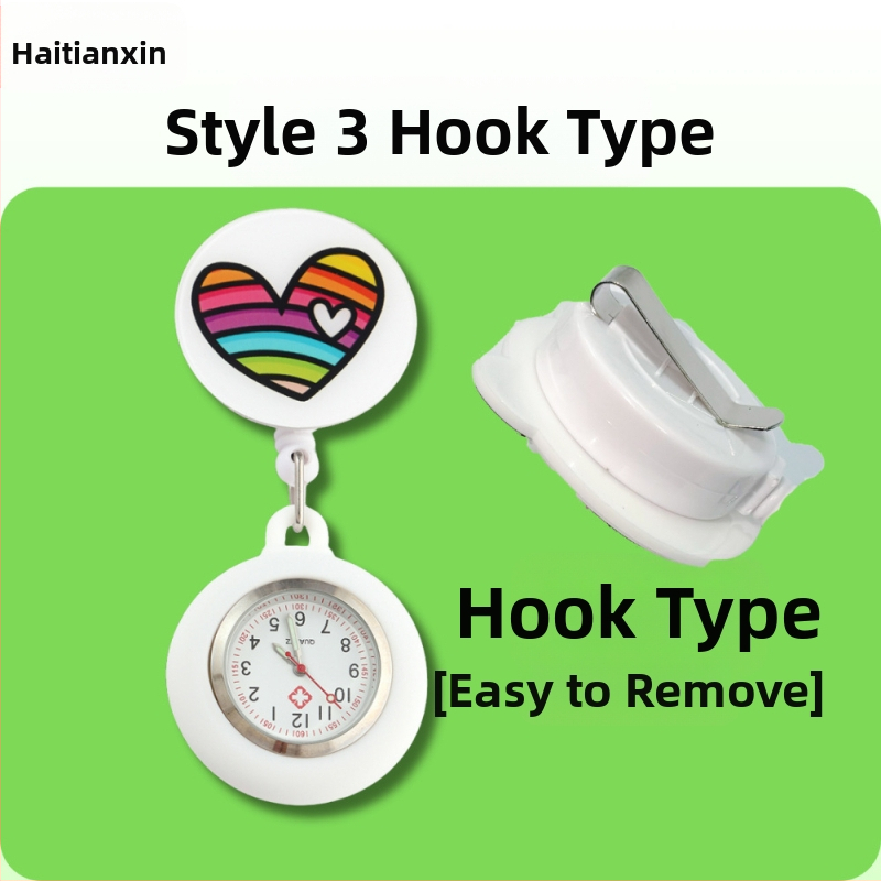 Behúzható nővéróra, Aranyos zsebóra, Függőóra orvosoknak, Világító óra diákoknak, Női modell, Raktáron, Gyors szállítás, Világító számlap