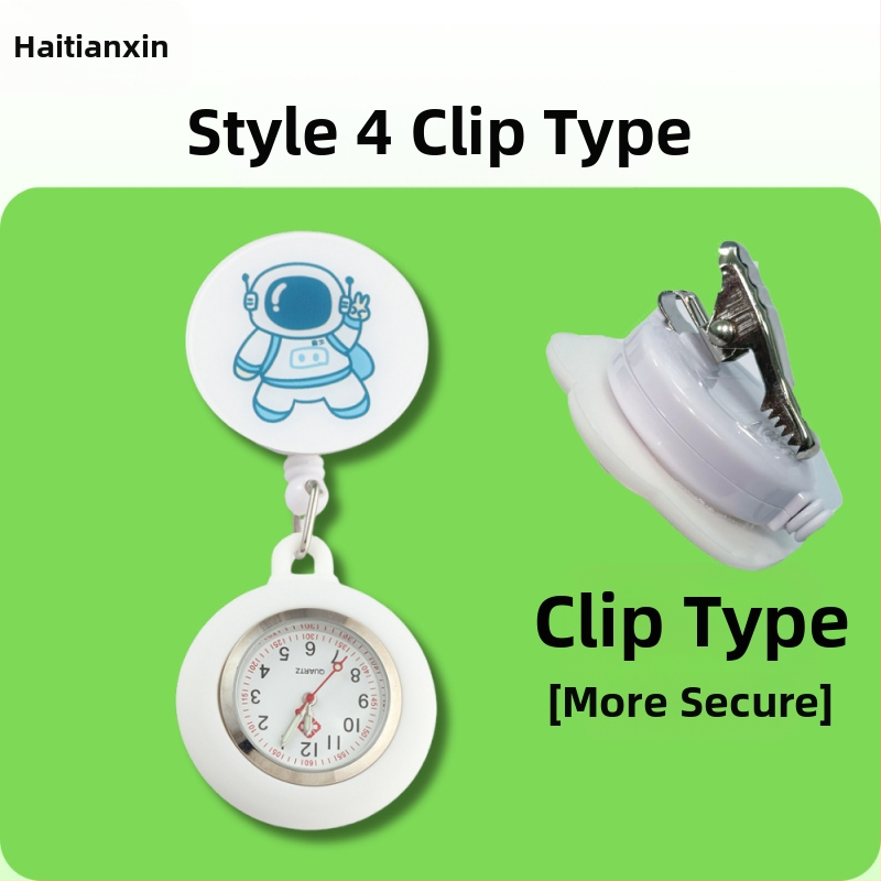 Behúzható nővéróra, Aranyos zsebóra, Függőóra orvosoknak, Világító óra diákoknak, Női modell, Raktáron, Gyors szállítás, Világító számlap