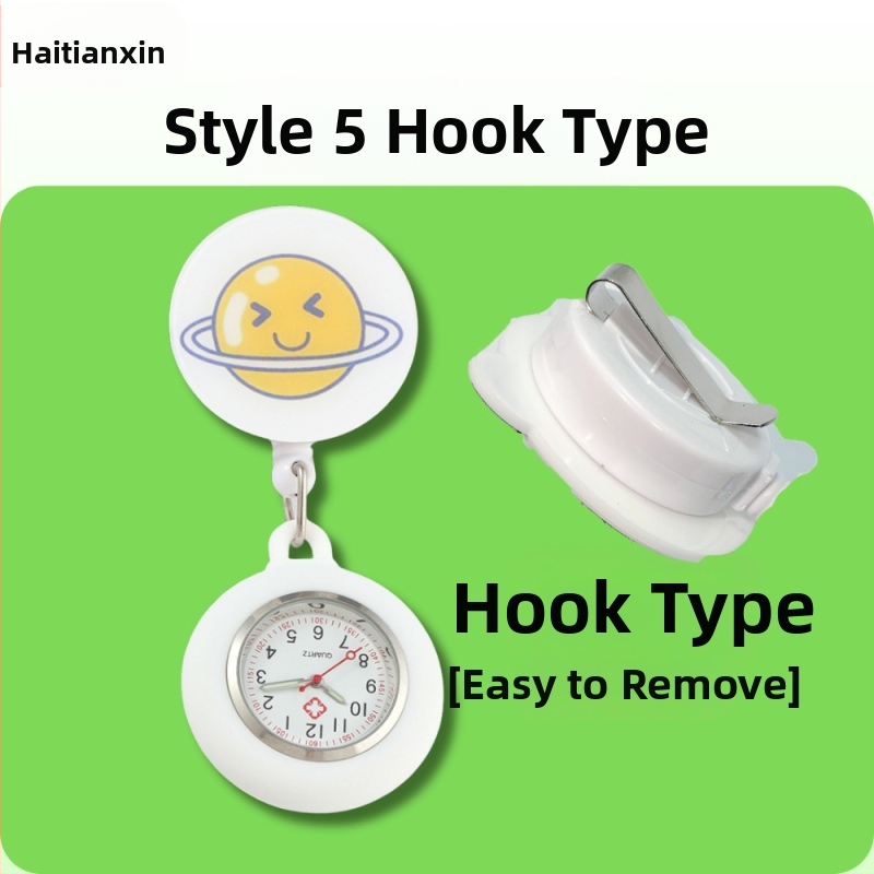 Behúzható nővéróra, Aranyos zsebóra, Függőóra orvosoknak, Világító óra diákoknak, Női modell, Raktáron, Gyors szállítás, Világító számlap