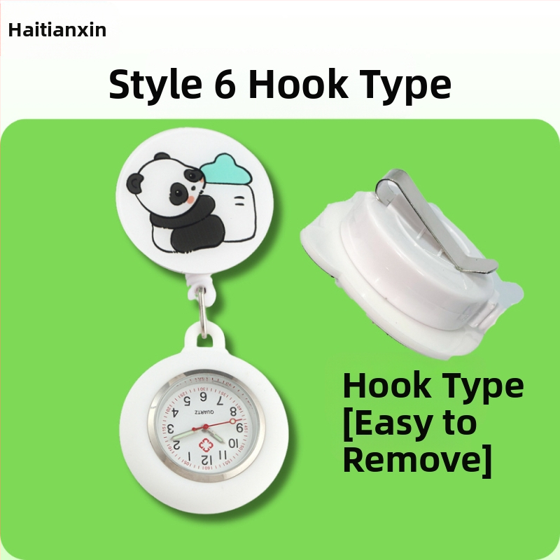 Behúzható nővéróra, Aranyos zsebóra, Függőóra orvosoknak, Világító óra diákoknak, Női modell, Raktáron, Gyors szállítás, Világító számlap