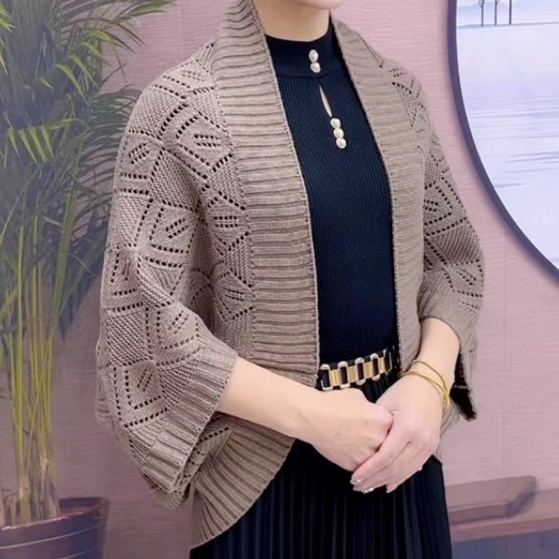 2024 új kardigán, cheongsam sál, női külső illeszkedő szoknya, csúcskategóriás tavaszi és őszi sál, kettős felhasználású, meleg őszi és téli viseletre
