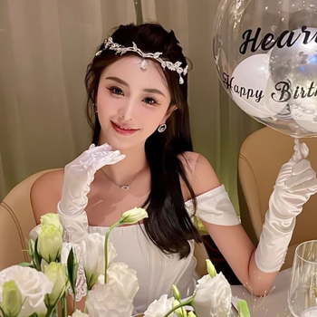 Κορδέλα για το μέτωπο με σταγόνα νερού σε σχήμα φύλλων δάσους, γεμάτη διαμάντια, κολιέ με κορδέλα για το μέτωπο με τη φαντασία της σούπερ νεράιδας και της φυγάδας, ευρωπαϊκή και αμερικανική