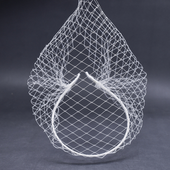 Αξεσουάρ νυφικού με πέπλο από πλέγμα εξωτερικού εμπορίου για νυφικό, αξεσουάρ για ταμπεραμέντο, κορδέλα για τα μαλλιά, αξεσουάρ για πάρτι γάμου JM19