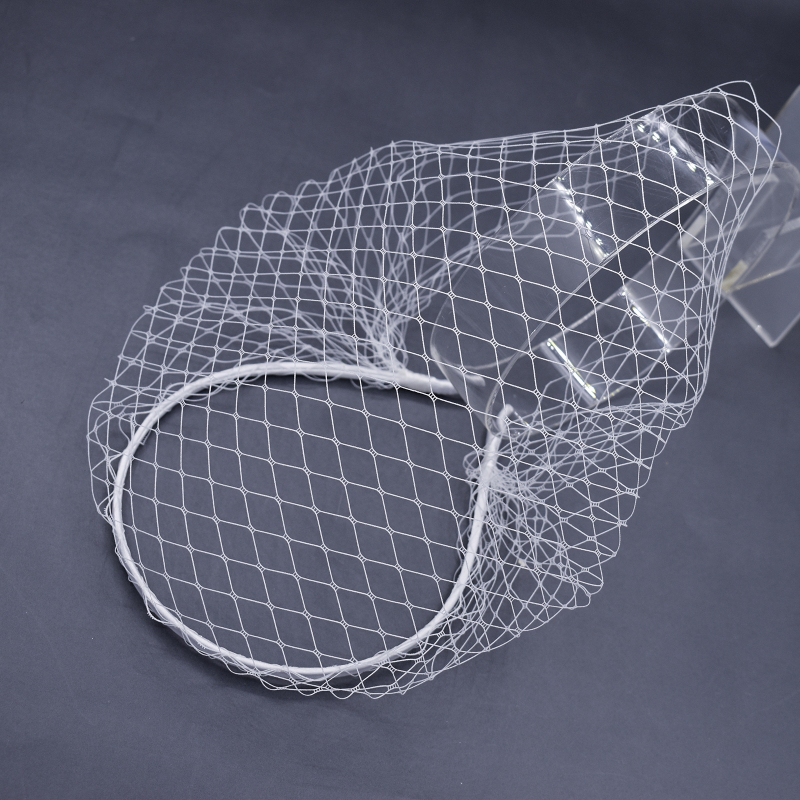 Külkereskedelmi menyasszonyi hálós fátyol esküvői ruha kiegészítők temperamentumos fejpántos fejdísz esküvői báli parti kiegészítők JM19