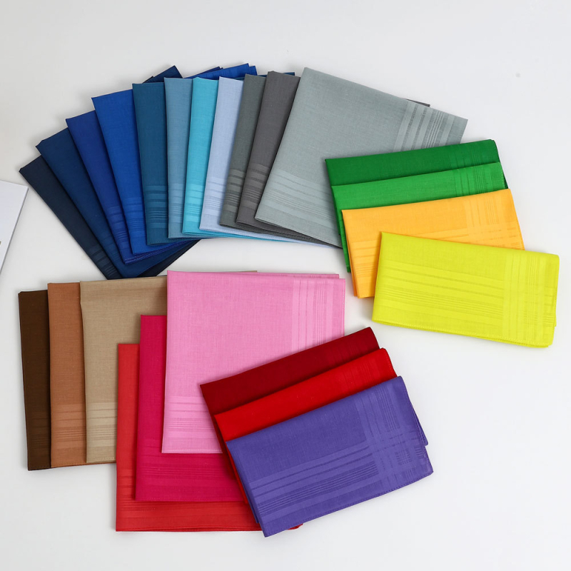 Moteriška medvilninė nosinaitė, medvilninė vyriška nosinaitė, vienspalvė, vienspalvė, padėkliukai, senovinis, sugeriantis prakaitą rankšluostis, tarpvalstybinė didmeninė prekyba