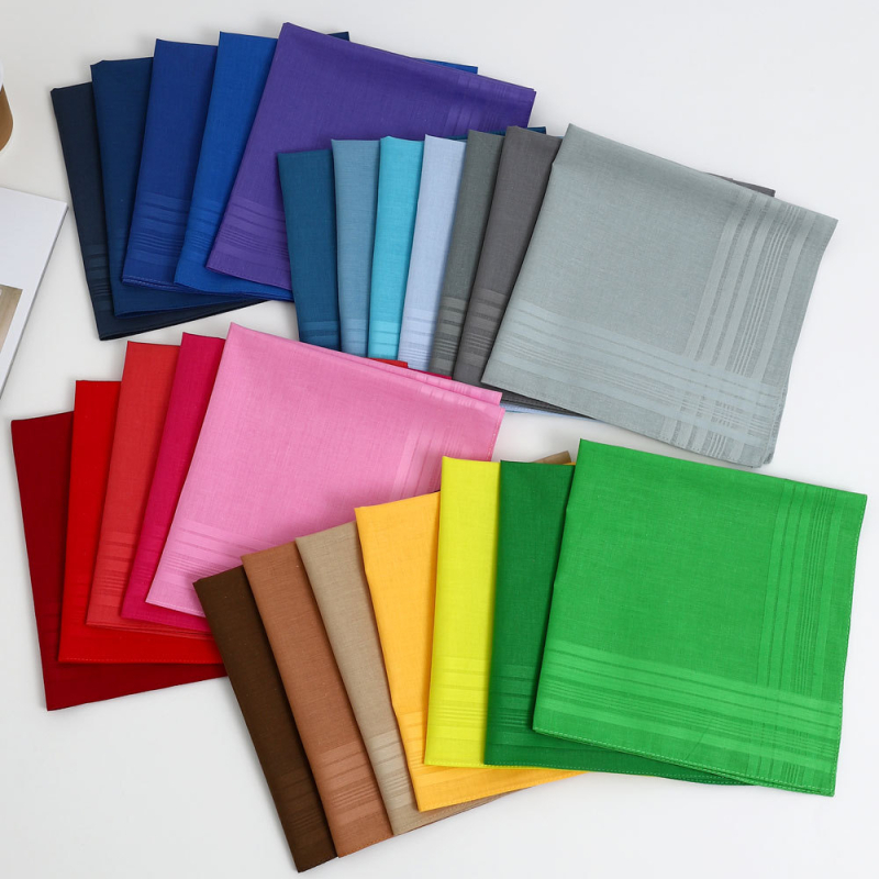 Moteriška medvilninė nosinaitė, medvilninė vyriška nosinaitė, vienspalvė, vienspalvė, padėkliukai, senovinis, sugeriantis prakaitą rankšluostis, tarpvalstybinė didmeninė prekyba