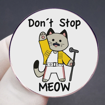 Ne felejtsd el a Meow Meow bross Freddy Mokrui kitűzőt fémötvözetből készült kitűző kiegészítőket