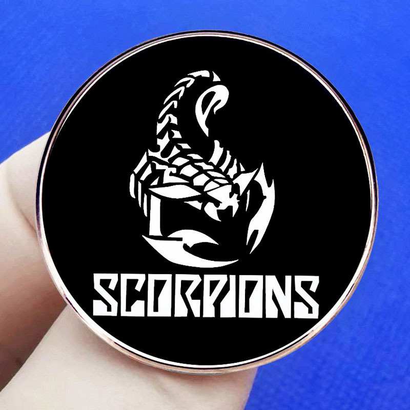 Skorpiók skorpió zenekar bross rock heavy metal zene kitűző jelvény ötvözet jelvény kiegészítők
