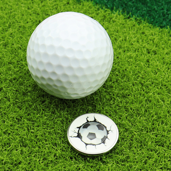 Νέο δημιουργικό σμάλτο UV εκτύπωσης μπάλα σημαδιών γκολφ σήμα κλιπ μεταλλικού μαγγανίου χάλυβα καπάκι με μαρκαδόρο