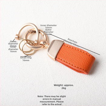 Νέο μίνι γαλλικό δαχτυλίδι μπρελόκ από δέρμα προβάτου, μικρό φρέσκο δημιουργικό χαριτωμένο κοντό κρεμαστό μπρελόκ, μικρό κόσμημα
