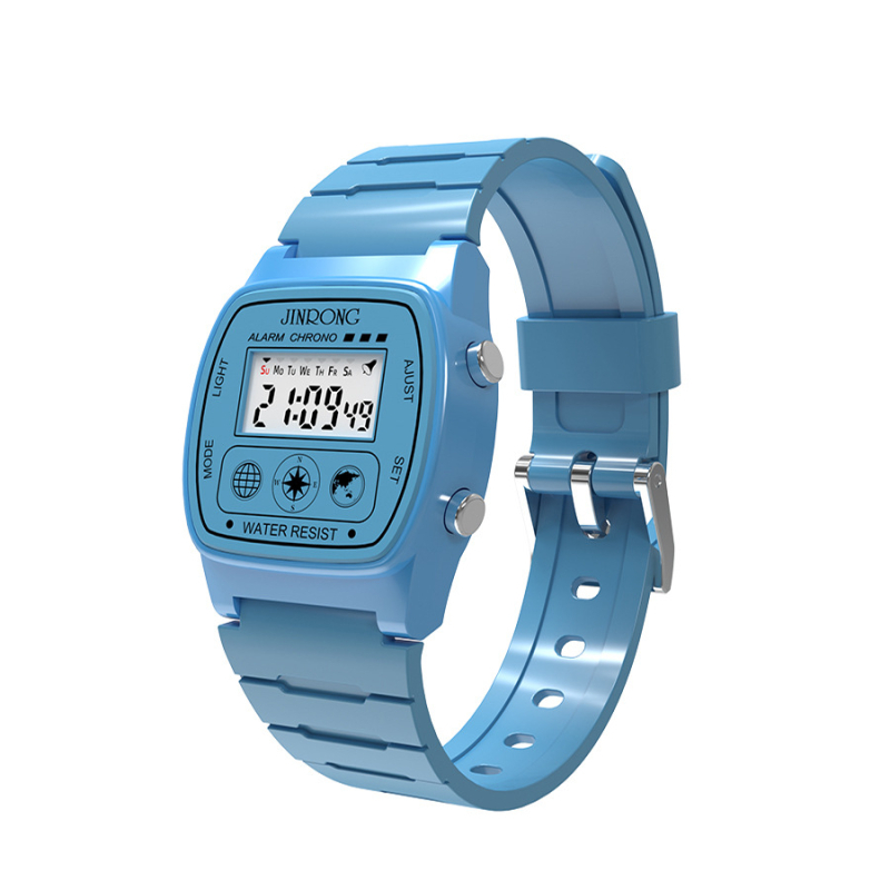 Meeste ja naiste spordi digitaalsed kellad, veekindel 30 m, PU rihm, multifunktsionaalne väikese ruudukujulise ekraaniga digitaalkell