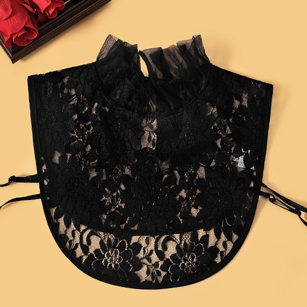 Őszi és téli újdonság, hamis nyakörv, női, minden méretben kapható, fafüles szegéllyel, hamis nyakörv, ing, hamis nyakörv, női fodros gallér