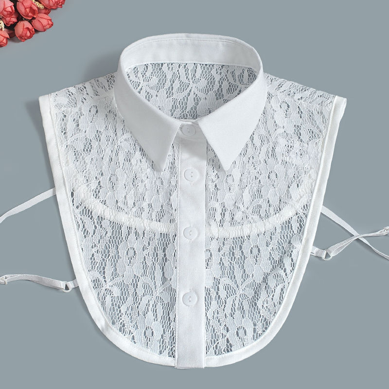 Őszi és téli újdonság, hamis nyakörv, női, minden méretben kapható, fafüles szegéllyel, hamis nyakörv, ing, hamis nyakörv, női fodros gallér