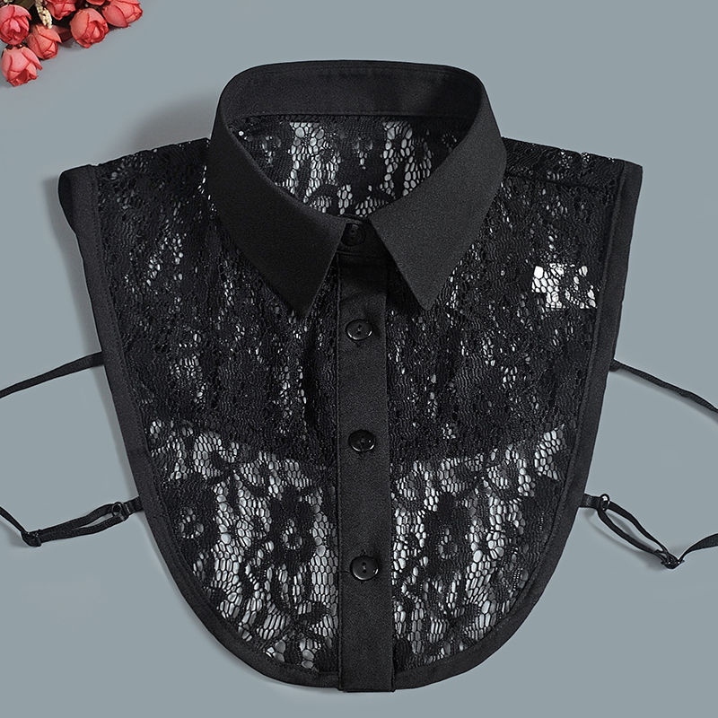 Őszi és téli újdonság, hamis nyakörv, női, minden méretben kapható, fafüles szegéllyel, hamis nyakörv, ing, hamis nyakörv, női fodros gallér