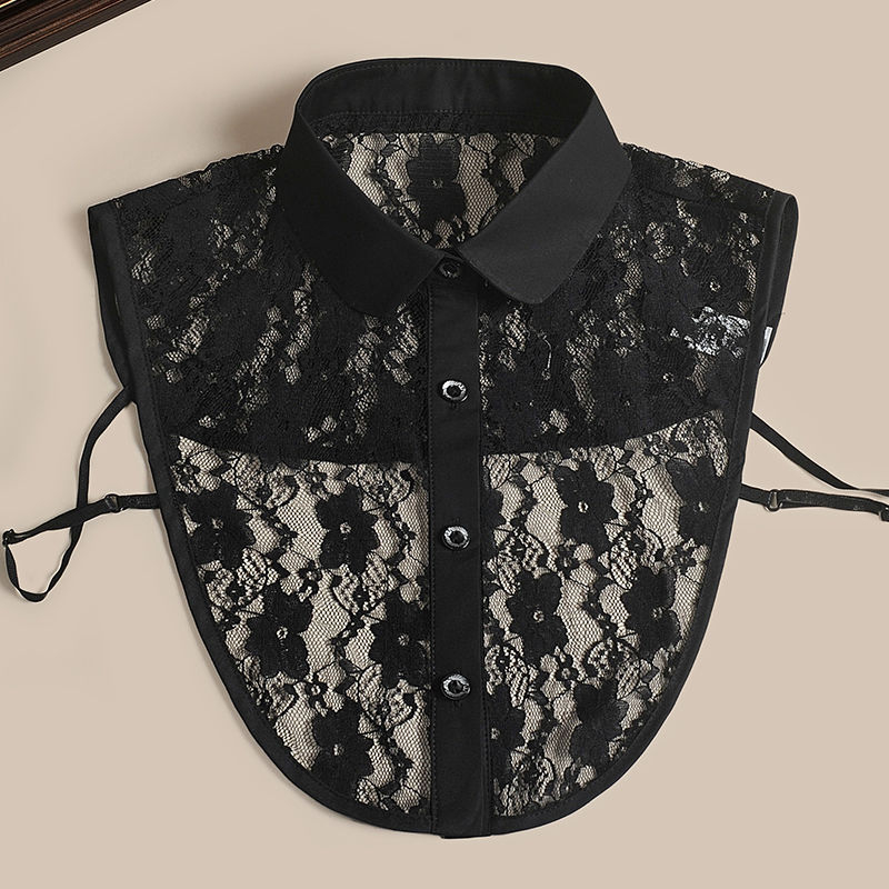 Őszi és téli újdonság, hamis nyakörv, női, minden méretben kapható, fafüles szegéllyel, hamis nyakörv, ing, hamis nyakörv, női fodros gallér