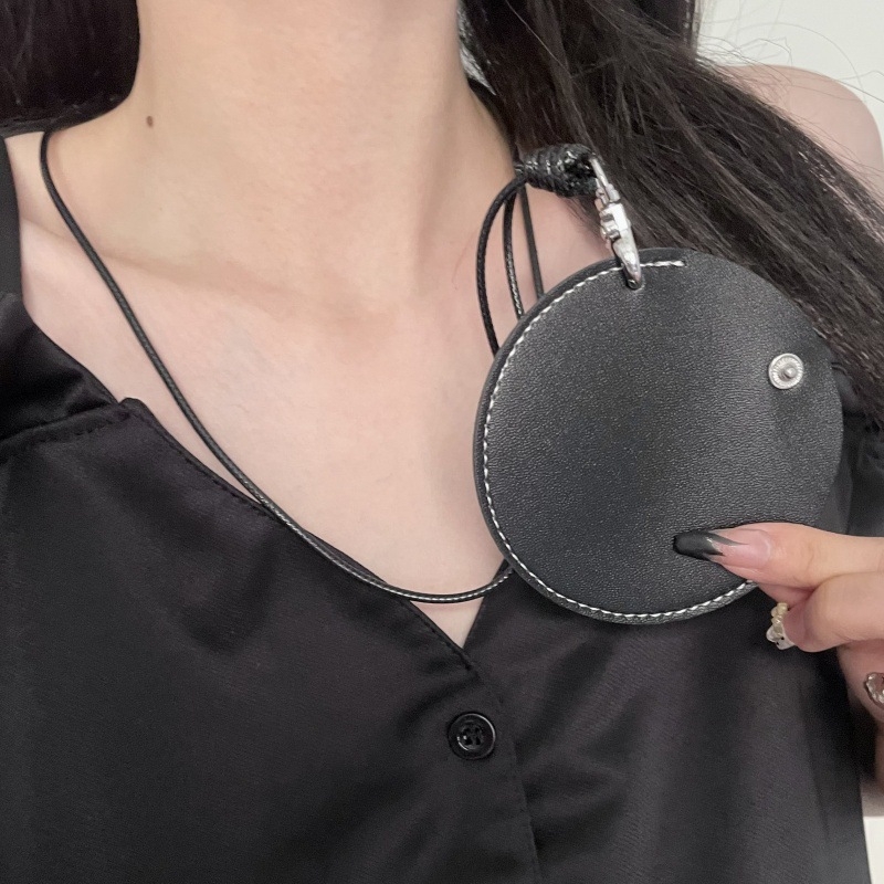 Divattervezés Sense kerek bőr nyaklánc könnyű luxus elegáns táska medál nyaklánc gallér lánc kiegészítők