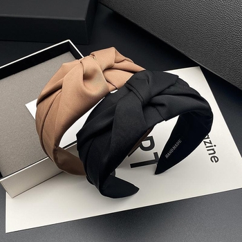 Új koreai stílusú divatos egyszerű hajpánt, préselt hajcsat, széles oldalú, magas fejpántos, kiváló minőségű, érzéki hajcsomag, mindenhez illő fejfedő