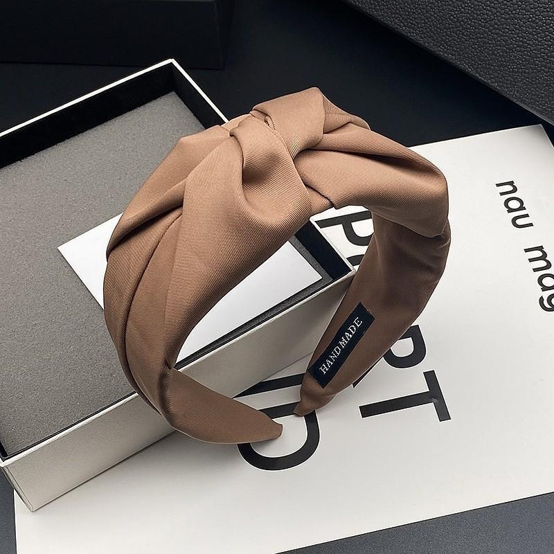 Új koreai stílusú divatos egyszerű hajpánt, préselt hajcsat, széles oldalú, magas fejpántos, kiváló minőségű, érzéki hajcsomag, mindenhez illő fejfedő