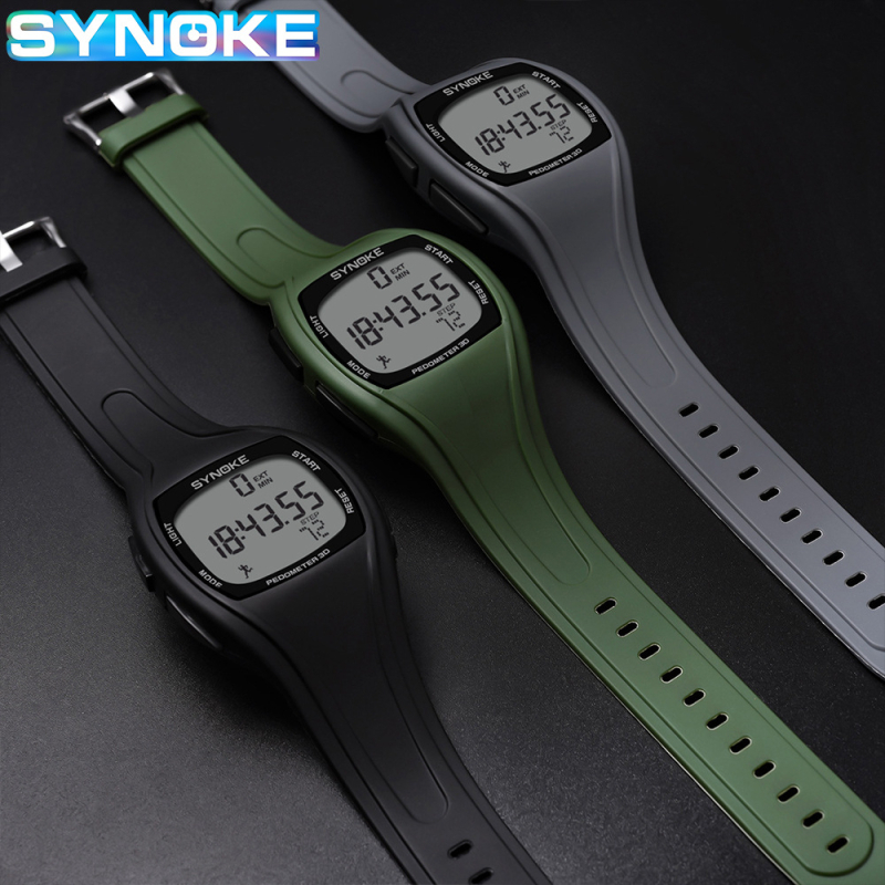 Spordiaja salvestusega veekindel kell 3D sammulugeja spordikell meeste õpilastele mõeldud multifunktsionaalne digitaalne kell jooksukell