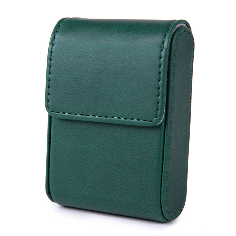 Gyári nagykereskedelmi új férfi cigarettacsomag cigarettatartó 20 új hordozható, kiváló minőségű bőr cigarettatartó nyomáscsökkentővel