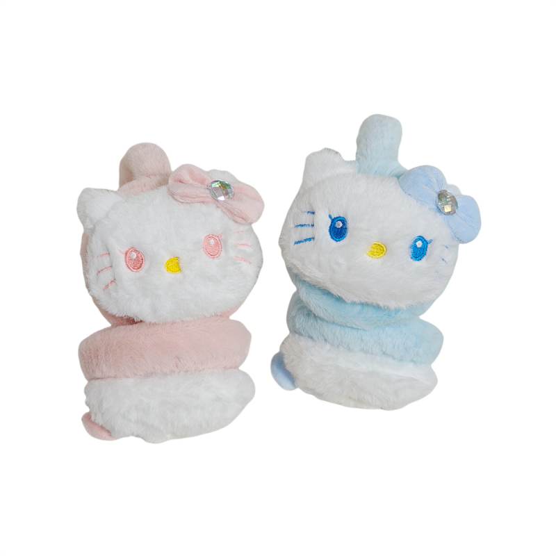 Téli rajzfilm plüss macska fülvédők megvastagított fülvédők kimegy lovaglás szélálló fülvédők aranyos fülvédő műtárgy