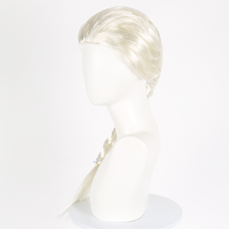 Принцеса Елза, перука с плитка от Замръзналото кралство, Елза, принцеса Елза за Хелоуин, перука с плитка