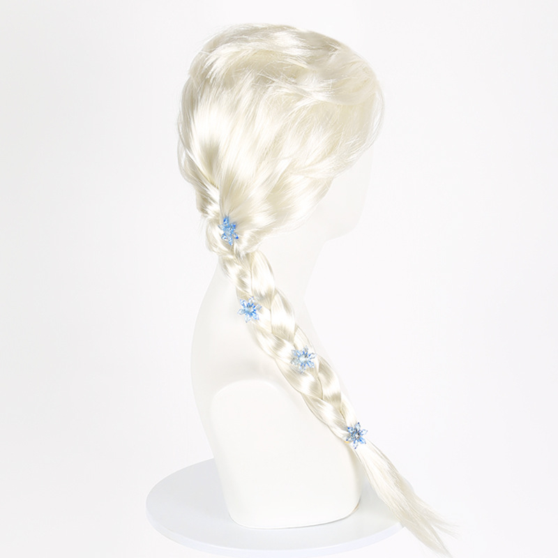 Принцеса Елза, перука с плитка от Замръзналото кралство, Елза, принцеса Елза за Хелоуин, перука с плитка