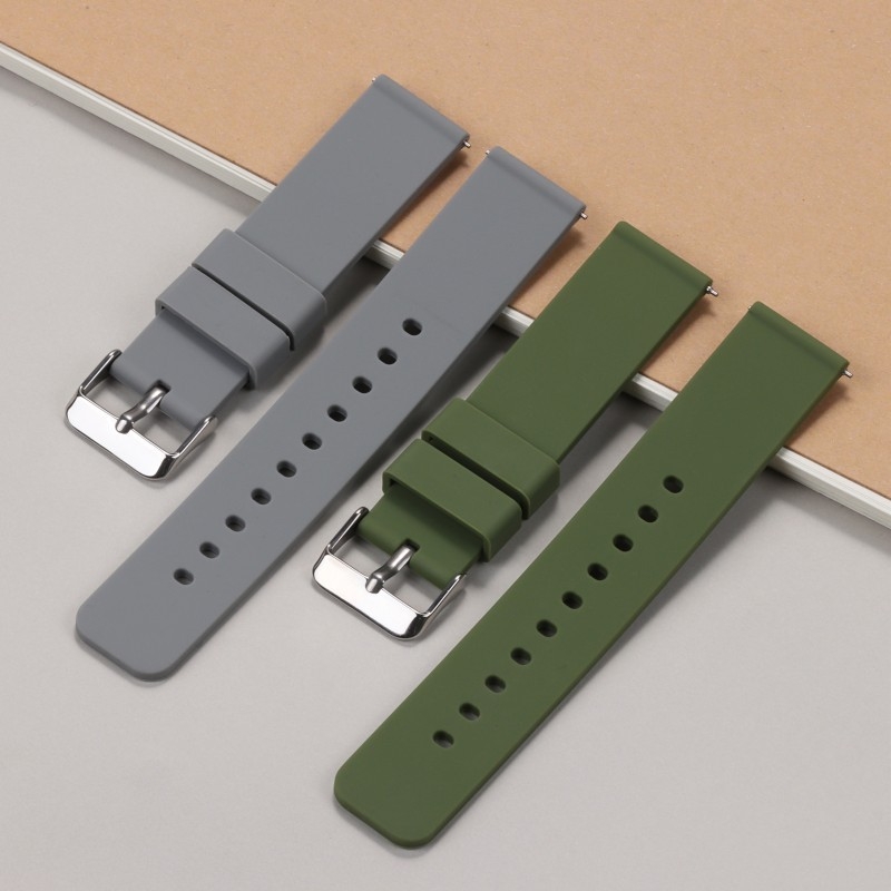 Új, gyorsan kioldható szilikon óraszíj Samsung Huawei Gt okosóraszíjhoz (16/18/20/22/24 mm), raktáron