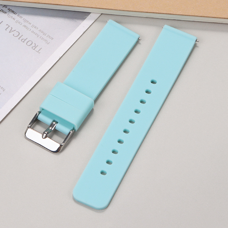 Új, gyorsan kioldható szilikon óraszíj Samsung Huawei Gt okosóraszíjhoz (16/18/20/22/24 mm), raktáron