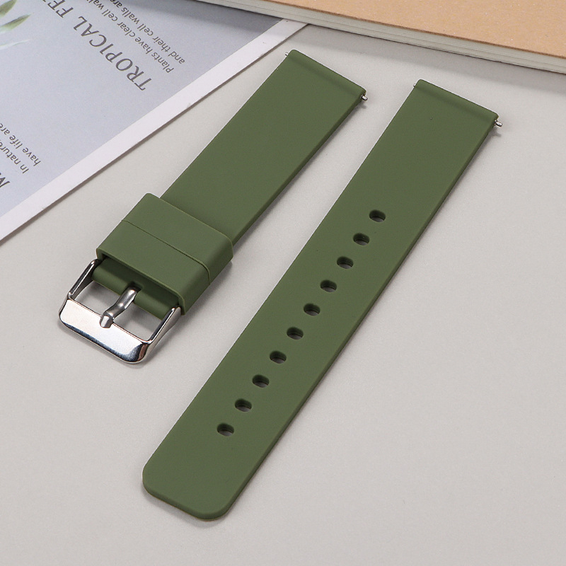 Új, gyorsan kioldható szilikon óraszíj Samsung Huawei Gt okosóraszíjhoz (16/18/20/22/24 mm), raktáron