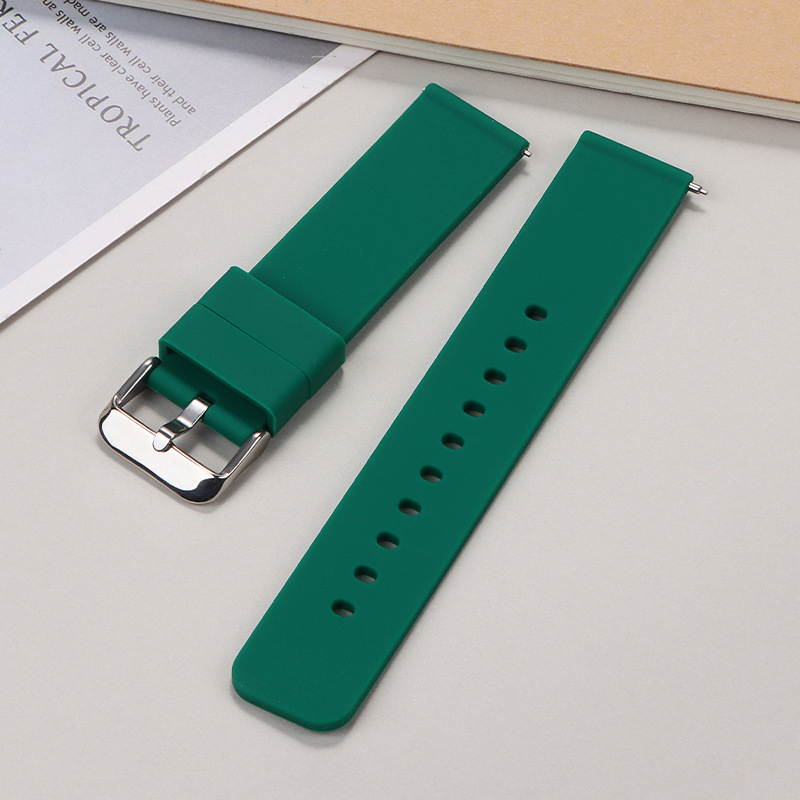 Új, gyorsan kioldható szilikon óraszíj Samsung Huawei Gt okosóraszíjhoz (16/18/20/22/24 mm), raktáron