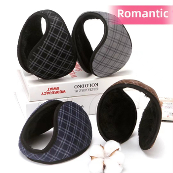 Fülvédők férfiaknak télre, Háton viselhető fülmelegítők kerékpározáshoz, Meleg és szélálló, Nagy fülvédők, Polár bélésű és vastagított fülvédők