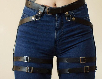 Ādas izstrādājumu apakšveļa, sporta apģērbs, montāžas aksesuāri, Eiropas un amerikāņu stils, melns, balts, sarkans, daudzkrāsains, pēc izvēles