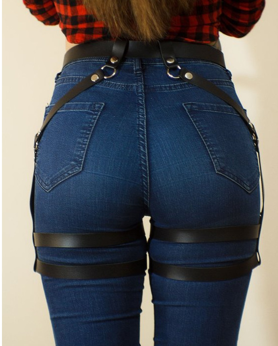 Ādas izstrādājumu apakšveļa, sporta apģērbs, montāžas aksesuāri, Eiropas un amerikāņu stils, melns, balts, sarkans, daudzkrāsains, pēc izvēles