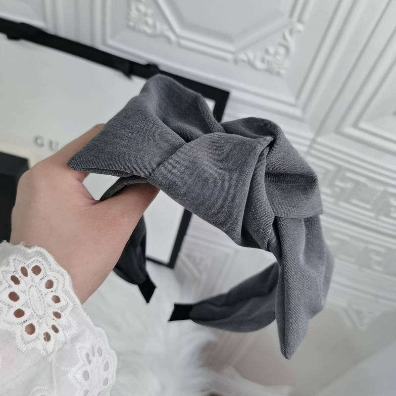 Koreai stílusú francia stílusú túlméretezett középső masni fejpántos hajkiegészítők, csomózott hajbélyegző, elegáns retró széles karimájú fejpántos fejdísz nőknek