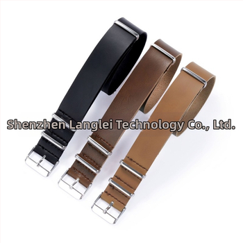 Vintage λουράκι PU από απομίμηση δέρματος, λουράκι NATO a ZULU, ανδρικό 18/20/22/24 χιλ. μαύρο, καφέ ασημί αγκράφα