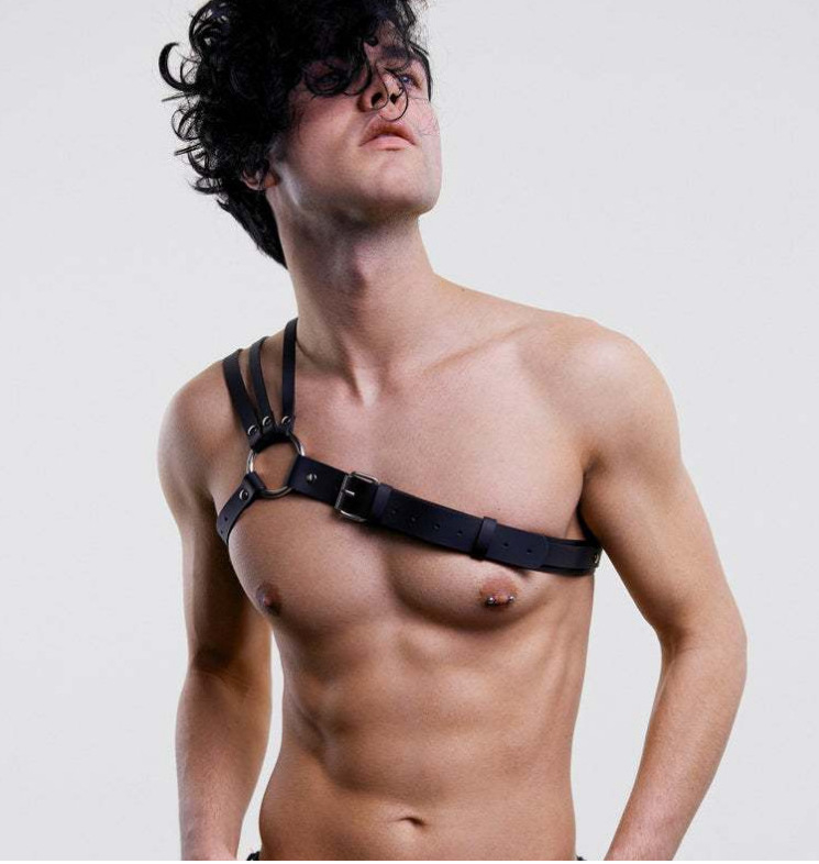 Eiropas un Amerikas ādas plecu siksna naktsklubam KTV bāra deju priekšnesumam Visu spēļu apģērbu aksesuāri daudzkrāsains pēc izvēles