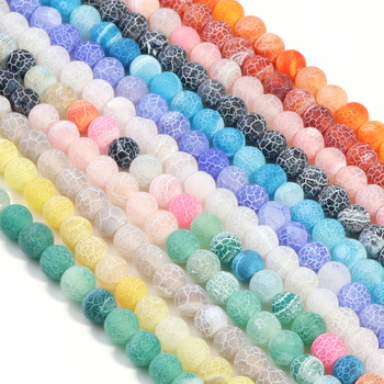 Εθνική τάση ρετρό φυσικό στυλ αχάτη σκόρπιες χάντρες βραχιόλι κολιέ αξεσουάρ DIY χειροτεχνίας κιτ υλικού τέχνης