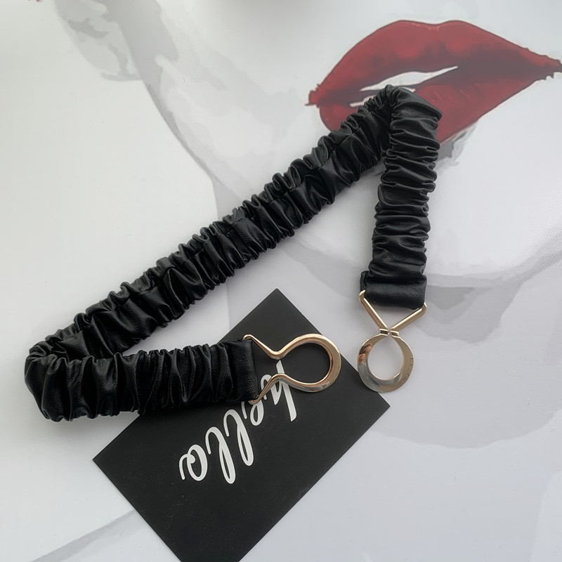 Spot nagykereskedelmi őszi és téli új öv Női egyszerű Joker rugalmas széles övvel díszített kabát Tide