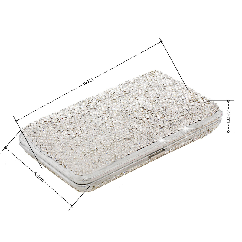 Határokon átnyúló, gyémántokkal kirakott, fém, hordozható, női, kreatív, új, bőr, finom, durva, univerzális cigarettatartó